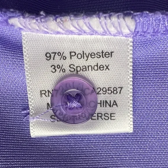 Monterey Club Womens Sleeveless Polo Shirt Purple Dry Swing Moisture Wicking L - Picture 6 of 13